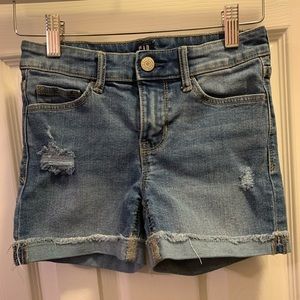 GAP - Distressed Denim Midi Shorts - Size 8